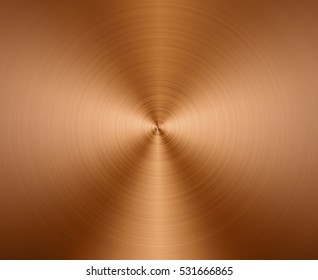 Circle Copper Texture Metal Background