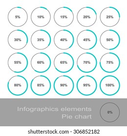 Circle Diagram Pie Charts Infographic Elements