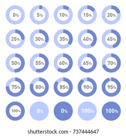 Circle Diagram Pie Charts Infographic Elements Stock Illustration ...