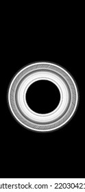 a circle formed from the pattern brush