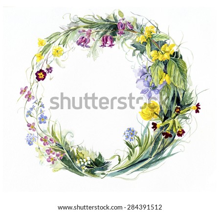 Similar – Wildflowers wreath Style