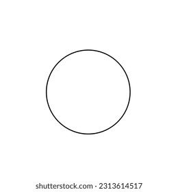 A circle icon. Circle shape illustration.