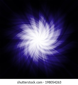 circle of light abstract background