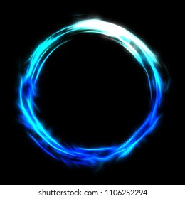 Glow Swirl Light Effect Circular Lens Stock Illustration 785358055