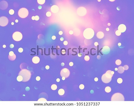 Circle light Unicorn Galaxy Seamless pattern in repeat.Pastel clouds and sky with bokeh . Cute bright candy background . Concept for montage yours product or presentation for girl .Princess style.