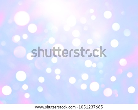 Circle light Unicorn Galaxy Seamless pattern in repeat.Pastel clouds and sky with bokeh . Cute bright candy background . Concept for montage yours product or presentation for girl .Princess style.