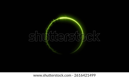 Circle loading icon neon bright turquoise color 4k illustration. On the black background uploading icon.