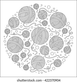 Similar Images, Stock Photos & Vectors of Circle pattern for coloring