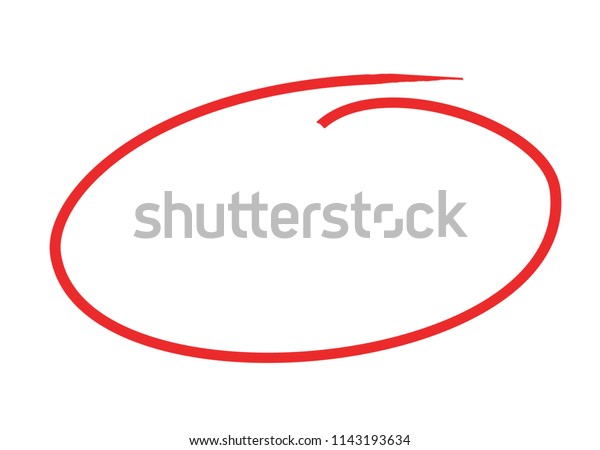 Circle Pen Draw Concept 3d Illustration Stock Illustration 1143193634