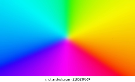 Circle Rainbow. Full Range Gradient