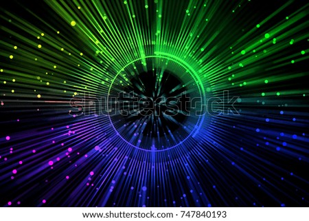 Circle ray spectrum multicolor