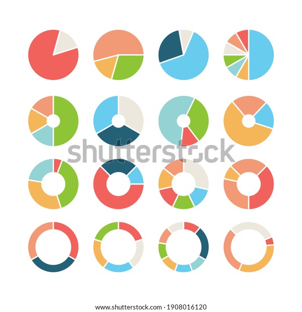 Circle section.\
Round chart wheel circular hub with different section donut pie\
business infographic\
template