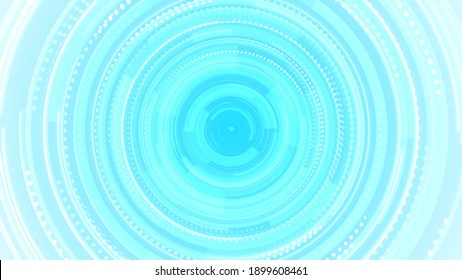 Circle White Blue Bright Technology Hi-tech Background. Abstract Graphic Digital Future Concept Design.