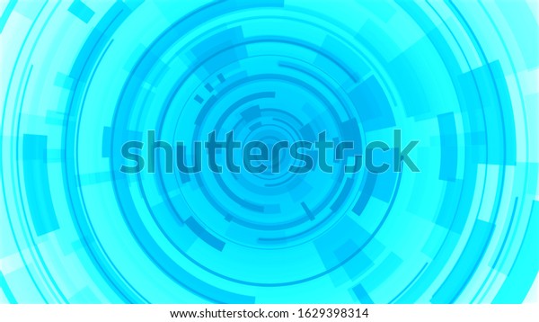 Circle white blue bright\
technology Hi-tech background. Abstract graphic digital future\
concept design.