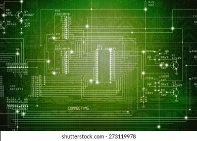 Cyber Circuit Future Technology Concept Background Stock Vector ...