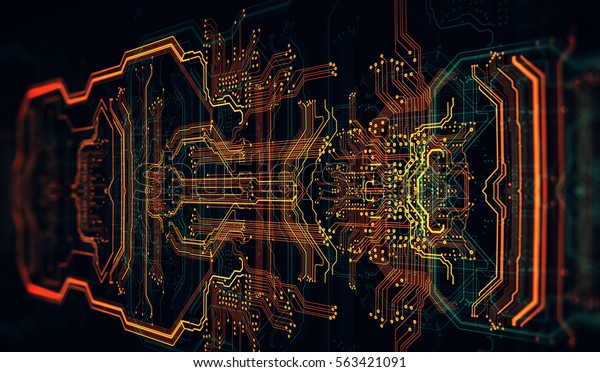 Circuit Board Background Can Be Used Stock Illustration