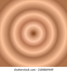 Circular Gradation Of Soft Pastel Brown Color. Textured Background.