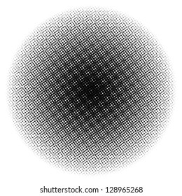 Circular Halftone Grid Pattern Background