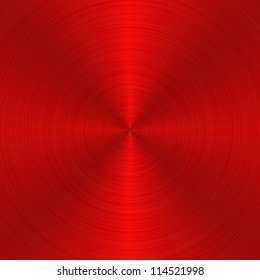 Circular Red Metallic Background