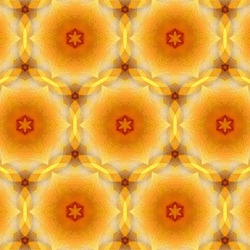 Citrus Fruit Background With Kaleidoscope Effect