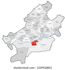 City Location Map Stock Illustration 1259920852 | Shutterstock