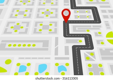 City Map Road Stock Vector (Royalty Free) 316978460 | Shutterstock