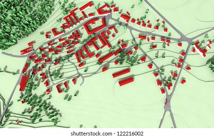 City Master Plan In Aerial View