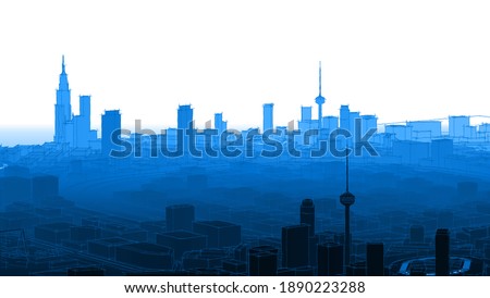 Similar – Image, Stock Photo BERLIN SKYLINE VS. SUNSET