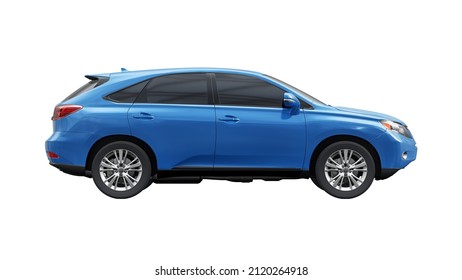 City premium family SUV on white isolated background without shadows. 3d rendering - Shutterstock ID 2120264918