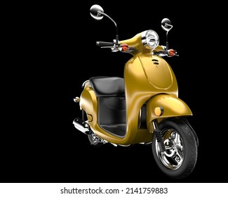 City scooter isolated on background. 3d rendering - illustration