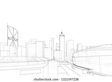 Russia Moscow City Hand Drawn Sketch Stock Vector (Royalty Free) 2058471038