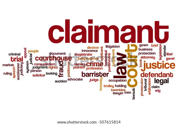 claimant-word-cloud-concept-stock-illustration-507615814