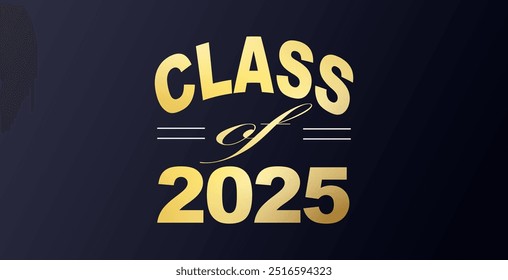 Class of 2025, word lettering script banner. Congrats Graduation lettering with academic cap. Template for design party high school or college, graduate invitations. - Powered by Shutterstock