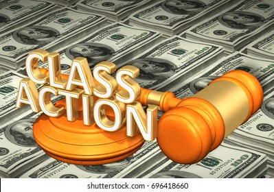 Class Action Law Concept 3D Illustration
