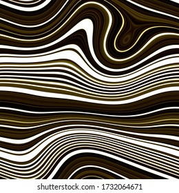 Classic black white wave glitch stripe abstract background. Seamless repeating wavy irregular bleeding pattern. Men shirting ombre curved swirl all over print. Variegated modern striped fashion swatch