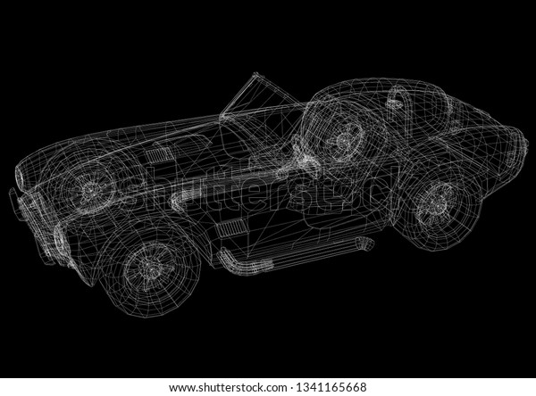 Classic\
Car Architect blueprint  3D renderings \
