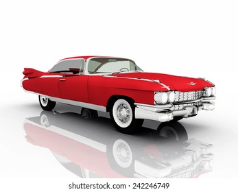 Classic Car Computer generated 3D illustration