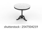 Classic French bistro table with elegant 28-inch design for small spaces.