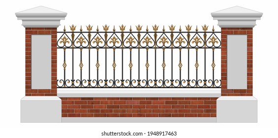 718 Wrought Iron Fence Seamless Images, Stock Photos & Vectors ...