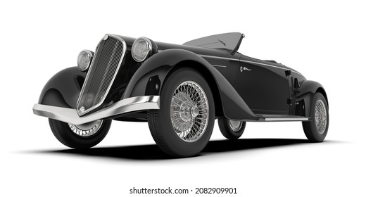 Classic isolated on background. 3d rendering - illustration