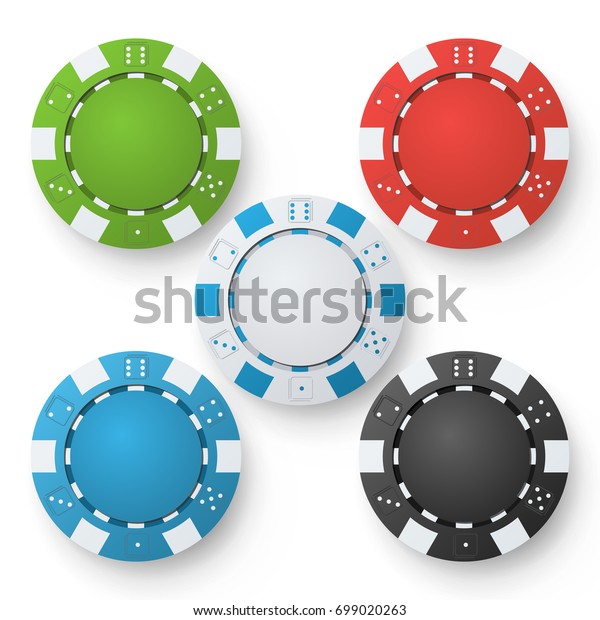 Classic Poker Chips Colored Poker Game Stock Illustration 699020263 ...