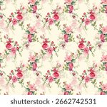 classic popular flower seamless pattern background