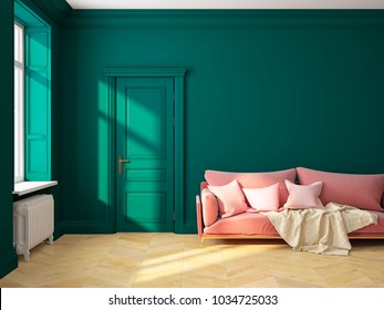Dark Green Living Room Stock Illustrations Images Vectors