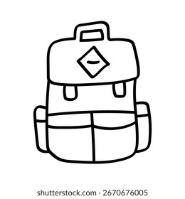 A classic school backpack with multiple compartments,
perfect for carrying books, notebooks, and supplies
