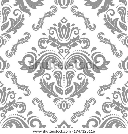 Classic seamless pattern. Damask orient ornament. Classic vintage background. Orient light ornament for fabric, wallpaper and packaging