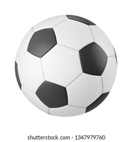 Classic soccer ball isolated on white background 3d