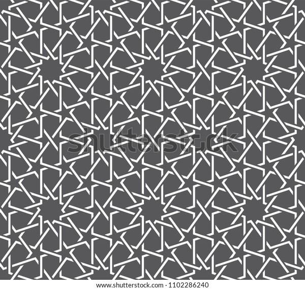 Classical Islamic Seamless Pattern Moroccan Style Stock Illustration ...