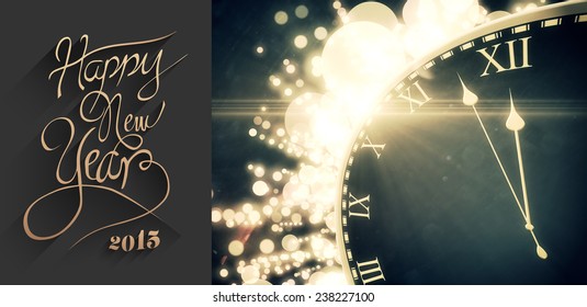 Classy New Year Greeting Against Black Stock Illustration 238227100 