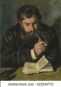 Claude Monet, By Auguste Renoir, 1872, French Impressionist Painting, Oil On Canvas. Renoir And Monet Met When They Were Students In Charles Gleyre's Studio, In The 1860s