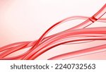 clean background 3d illustration of image like blood flow